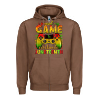 Chestnut i paused my game celebrate juneteenth Zipper Hoodie - texasbilliewilder