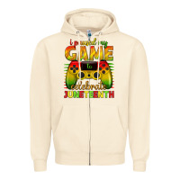 Sandshell i paused my game celebrate juneteenth Zipper Hoodie - texasbilliewilder