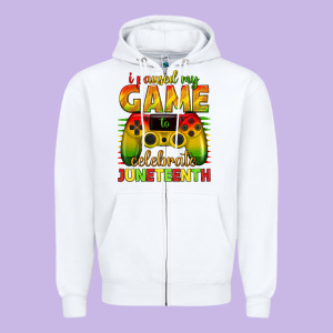 I Paused My Game Celebrate Juneteenth Zipper Hoodie Designed By Texasbilliewilder