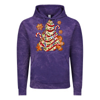 Cloud Purple christmas tree cake and cookies ado Vintage Hoodie - AdoDesignShop