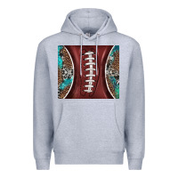 Heather Grey western pattern and american football Premium Hoodie - BarkalooDesign