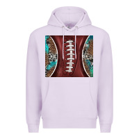 Lilac western pattern and american football Premium Hoodie - BarkalooDesign