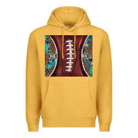 Mustard western pattern and american football Premium Hoodie - BarkalooDesign