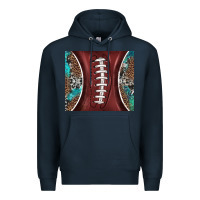 Navy western pattern and american football Premium Hoodie - BarkalooDesign