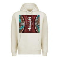 Oatmeal Heather western pattern and american football Premium Hoodie - BarkalooDesign