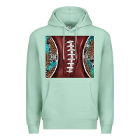 Seafoam western pattern and american football Premium Hoodie - BarkalooDesign