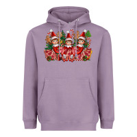 Lavender Christmas girl elfs Heavyweight Hoodie - FaDigitalArtStudio