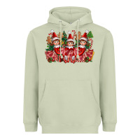 Matcha Christmas girl elfs Heavyweight Hoodie - FaDigitalArtStudio