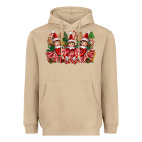 Mushroom Christmas girl elfs Heavyweight Hoodie - FaDigitalArtStudio