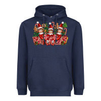 Navy Christmas girl elfs Heavyweight Hoodie - FaDigitalArtStudio