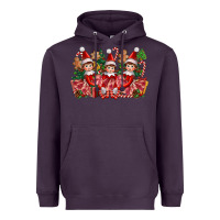 Plum Christmas girl elfs Heavyweight Hoodie - FaDigitalArtStudio