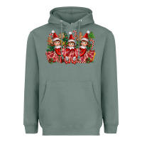 Sage Christmas girl elfs Heavyweight Hoodie - FaDigitalArtStudio