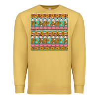 Antique Gold school teacher seamless pattern Premium Sweatshirt - HRA Design Shop