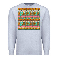 Heather Grey school teacher seamless pattern Premium Sweatshirt - HRA Design Shop