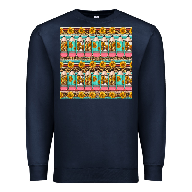 School Teacher Seamless Pattern Premium Sweatshirt by HRA Design Shop | Teevron