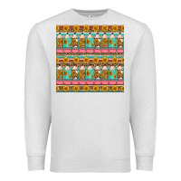Oatmeal Heather school teacher seamless pattern Premium Sweatshirt - HRA Design Shop
