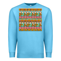 Ocean Blue school teacher seamless pattern Premium Sweatshirt - HRA Design Shop