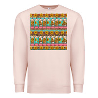Pale Pink school teacher seamless pattern Premium Sweatshirt - HRA Design Shop