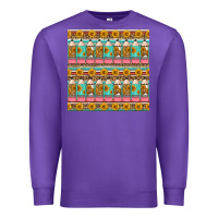 Purple school teacher seamless pattern Premium Sweatshirt - HRA Design Shop