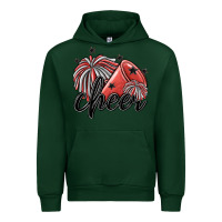 Forest Green cheer Urban Hoodie - MaliasSmallBusiness