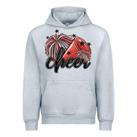 Heather Grey cheer Urban Hoodie - MaliasSmallBusiness