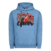 Pigment Pebble Blue cheer Urban Hoodie - MaliasSmallBusiness