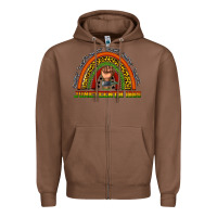 Chestnut juneteenth 1865 rainbow Zipper Hoodie - texasbilliewilder
