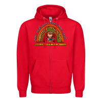 Red juneteenth 1865 rainbow Zipper Hoodie - texasbilliewilder