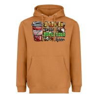 Meerkat I Run On Coffee And Christmas Cheer Heavyweight Hoodie - CowhideDigitalArt