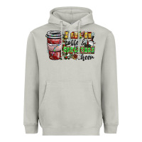 Moon Dust I Run On Coffee And Christmas Cheer Heavyweight Hoodie - CowhideDigitalArt