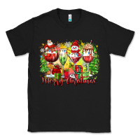 Black merry christmas wine glasses Classic Tee - Zillion Design Studio