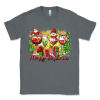 Charcoal Heather merry christmas wine glasses Classic Tee - Zillion Design Studio