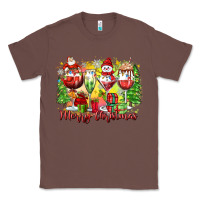 Chestnut merry christmas wine glasses Classic Tee - Zillion Design Studio