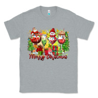 Heather Grey merry christmas wine glasses Classic Tee - Zillion Design Studio