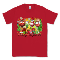 Red merry christmas wine glasses Classic Tee - Zillion Design Studio