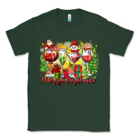 Sports Green merry christmas wine glasses Classic Tee - Zillion Design Studio