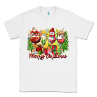 White merry christmas wine glasses Classic Tee - Zillion Design Studio