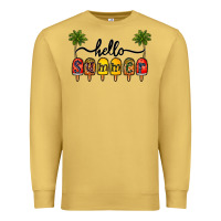 Antique Gold 1hello summer Premium Sweatshirt - CowhideDigitalArt