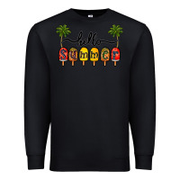 Black 1hello summer Premium Sweatshirt - CowhideDigitalArt