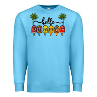 Ocean Blue 1hello summer Premium Sweatshirt - CowhideDigitalArt