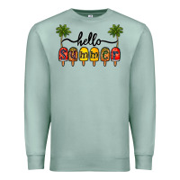 Seafoam 1hello summer Premium Sweatshirt - CowhideDigitalArt