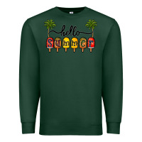 Sports Green 1hello summer Premium Sweatshirt - CowhideDigitalArt
