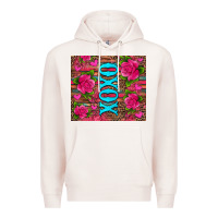 Pale Pink xoxo valentine's day pink roses and hearts Premium Hoodie - Jasminsmagicworld