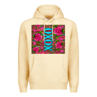 Pina Colada xoxo valentine's day pink roses and hearts Premium Hoodie - Jasminsmagicworld