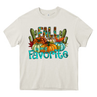 Cream fall pumpkin art Heavy Core Tee - CowhideDigitalArt