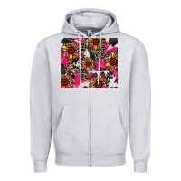 Heather Grey sunflower cowhide Zipper Hoodie - Zillion Design Studio
