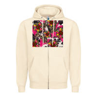 Sandshell sunflower cowhide Zipper Hoodie - Zillion Design Studio