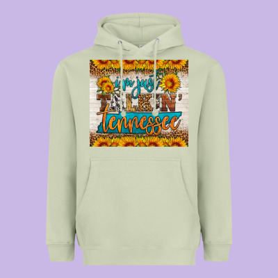 I'm Just Talking Tennessee Tumbler Heavyweight Hoodie Designed By Hra Design Shop