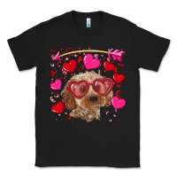 Black Valentine's day cockapoo Classic Tee - RanaPortraitStore