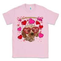 Bubblegum Pink Valentine's day cockapoo Classic Tee - RanaPortraitStore